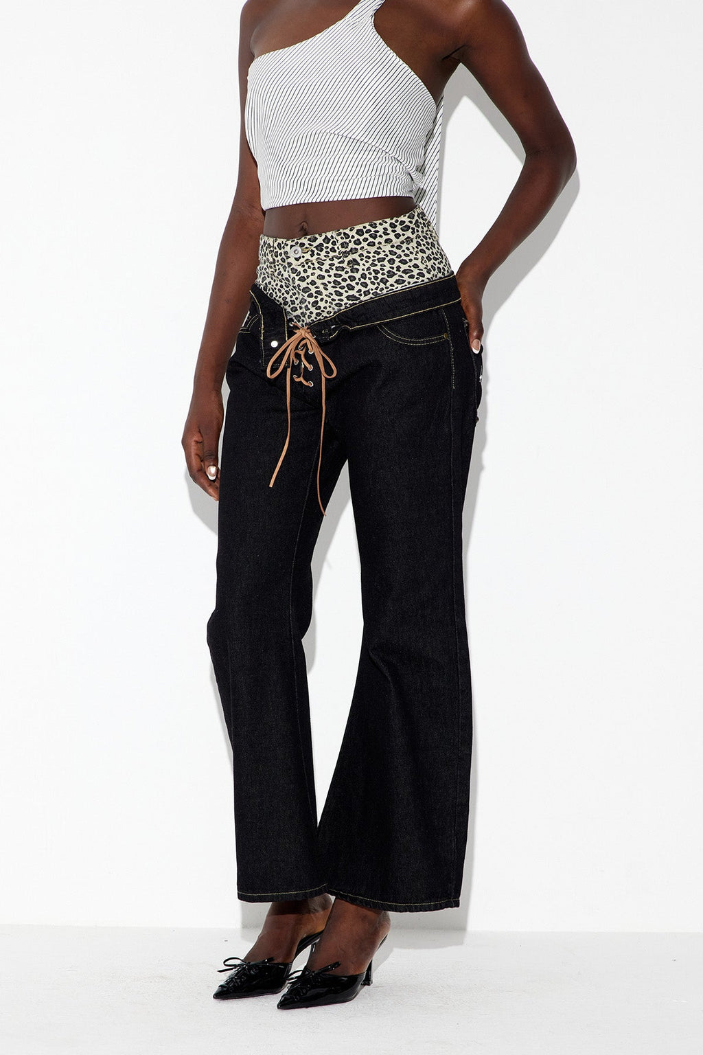 Ebenezer Leopard Star Jeans
