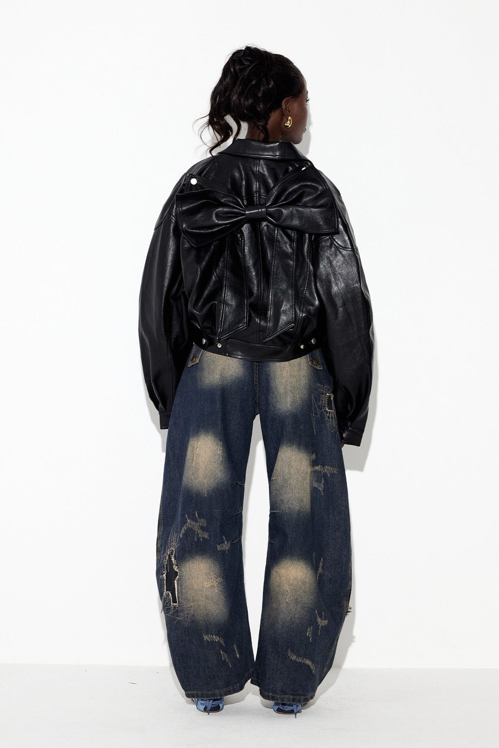 Ebrar Deconstruct Ripped Jeans