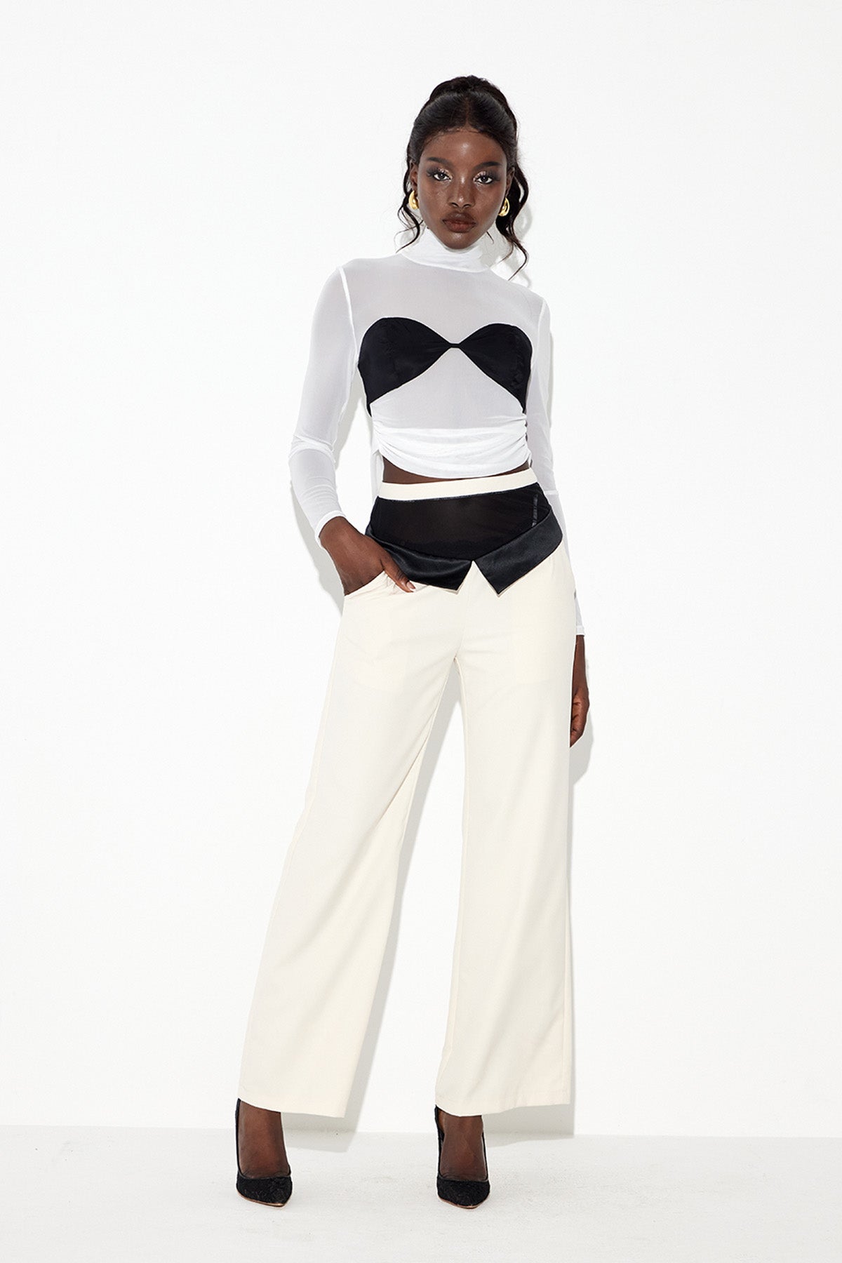 Ecaterina Deconstruct Long Sleeve Pants Set