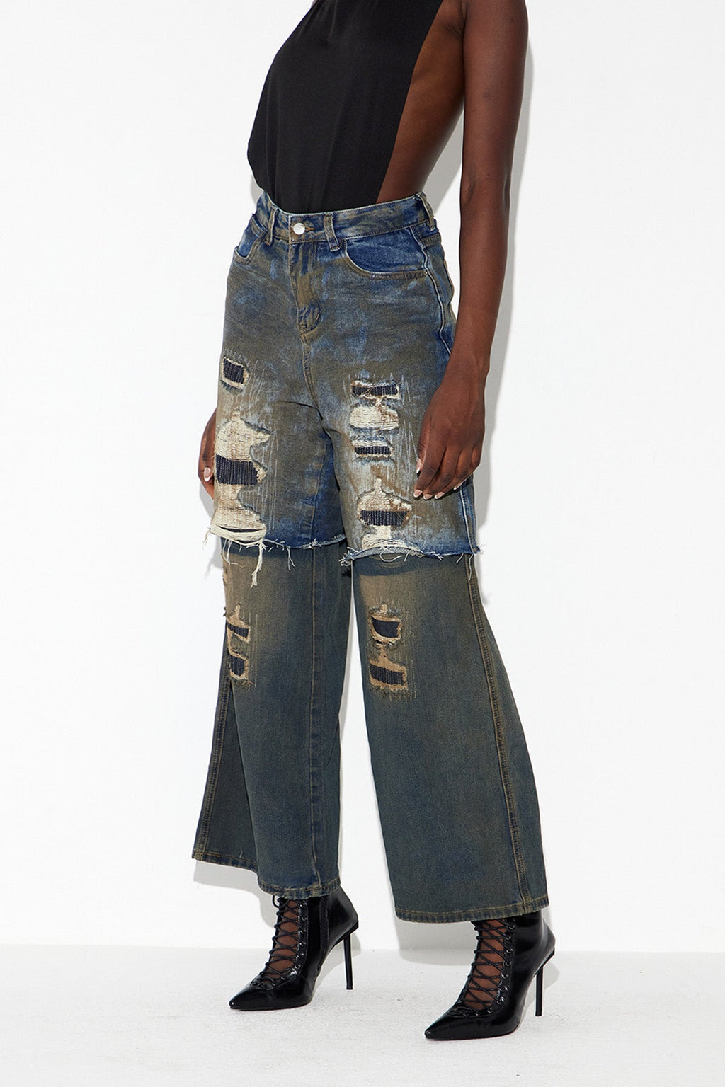 Echthigern Deconstruct Ripped Jeans