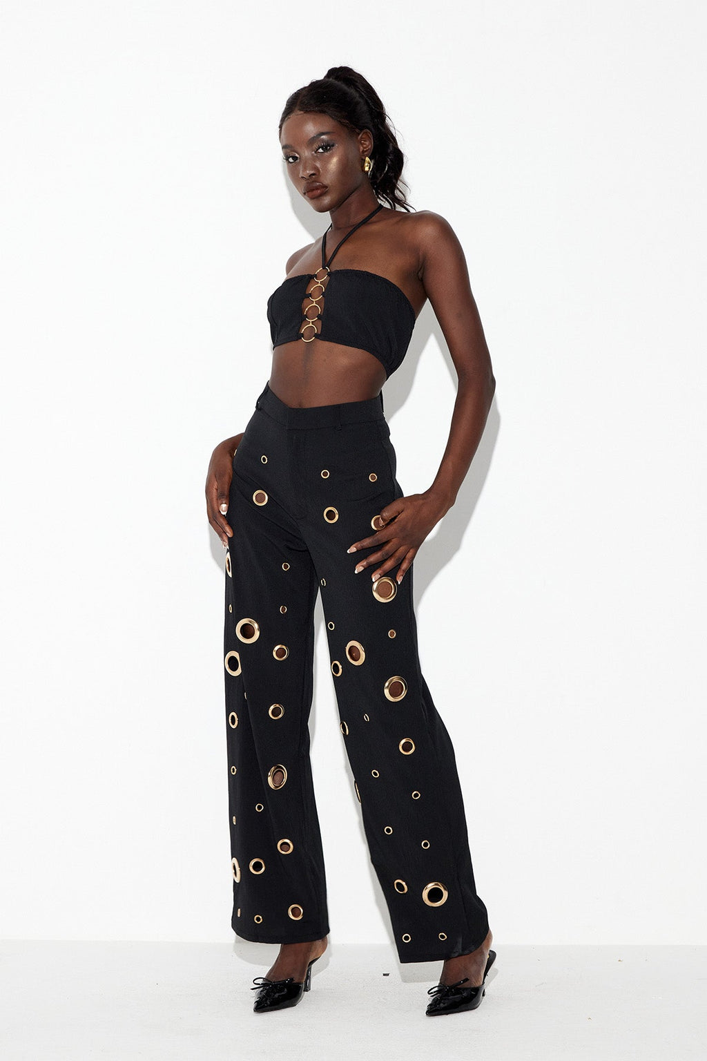 Ecrin Eyelet Pants Set