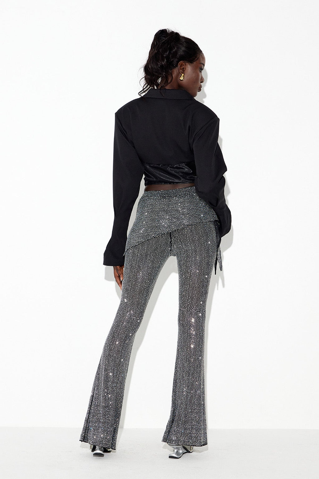 Eda Corset Rhinestone Pants Set