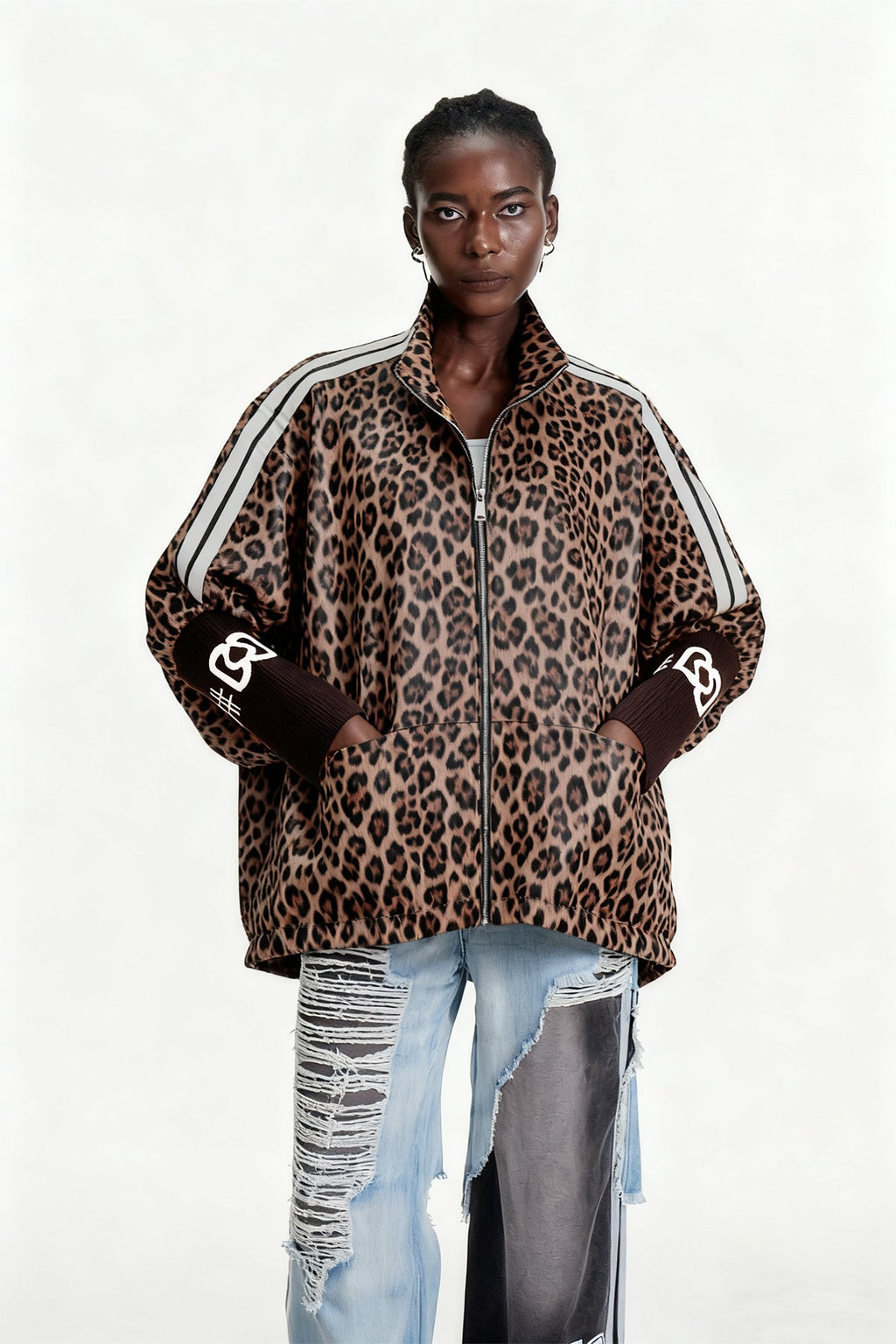 Edel Leopard Leather Jacket