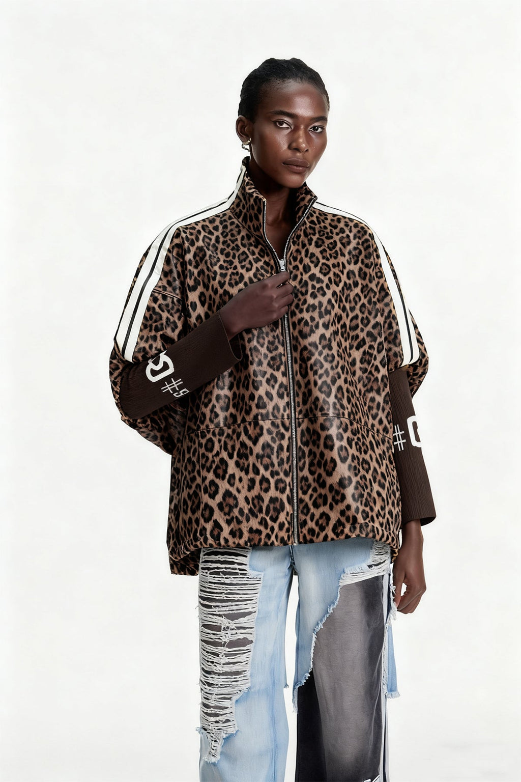 Edel Leopard Leather Jacket