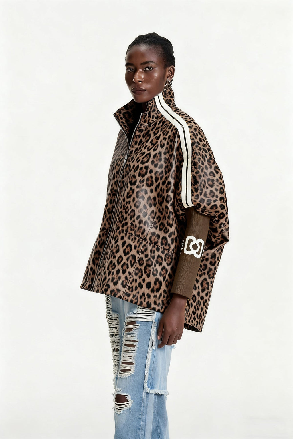 Edel Leopard Leather Jacket