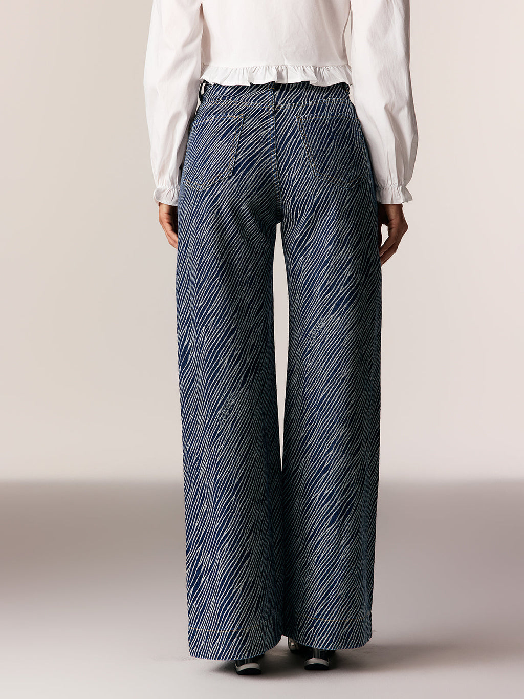 Ederne Stripe Straight Jeans