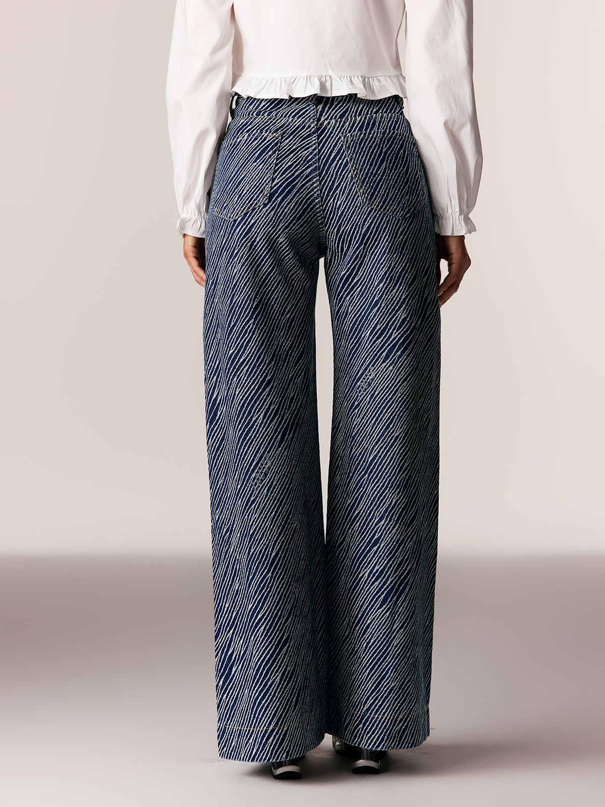 Ederne Stripe Straight Jeans