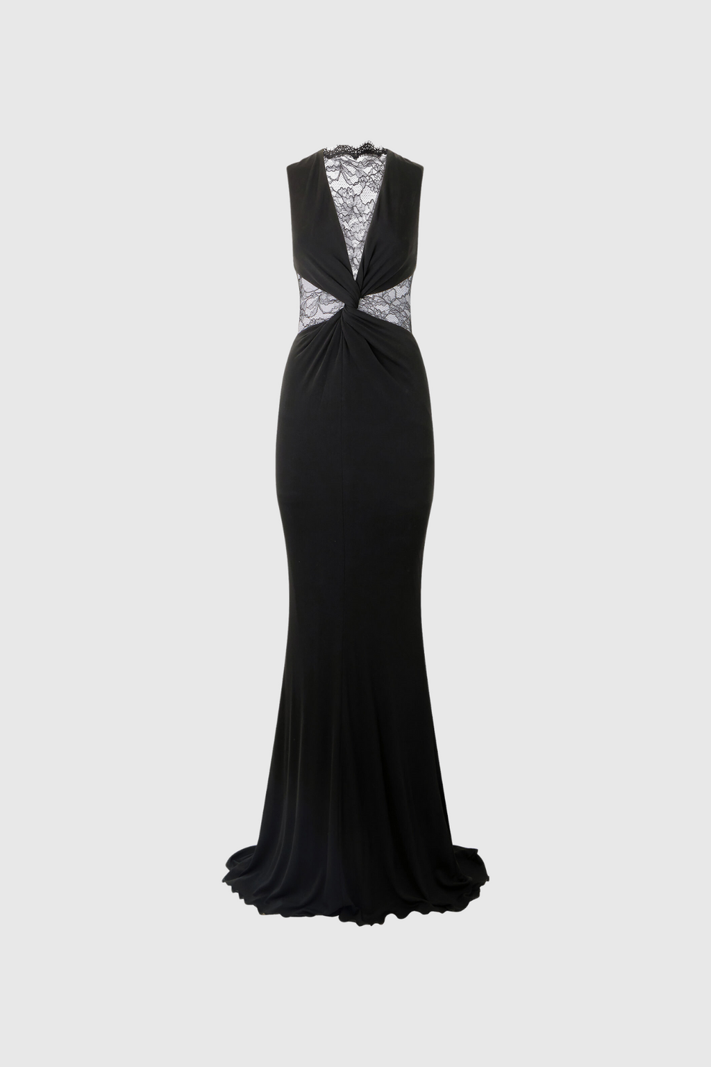 Davaa Sleeveless Twist Lace Maxi Dress