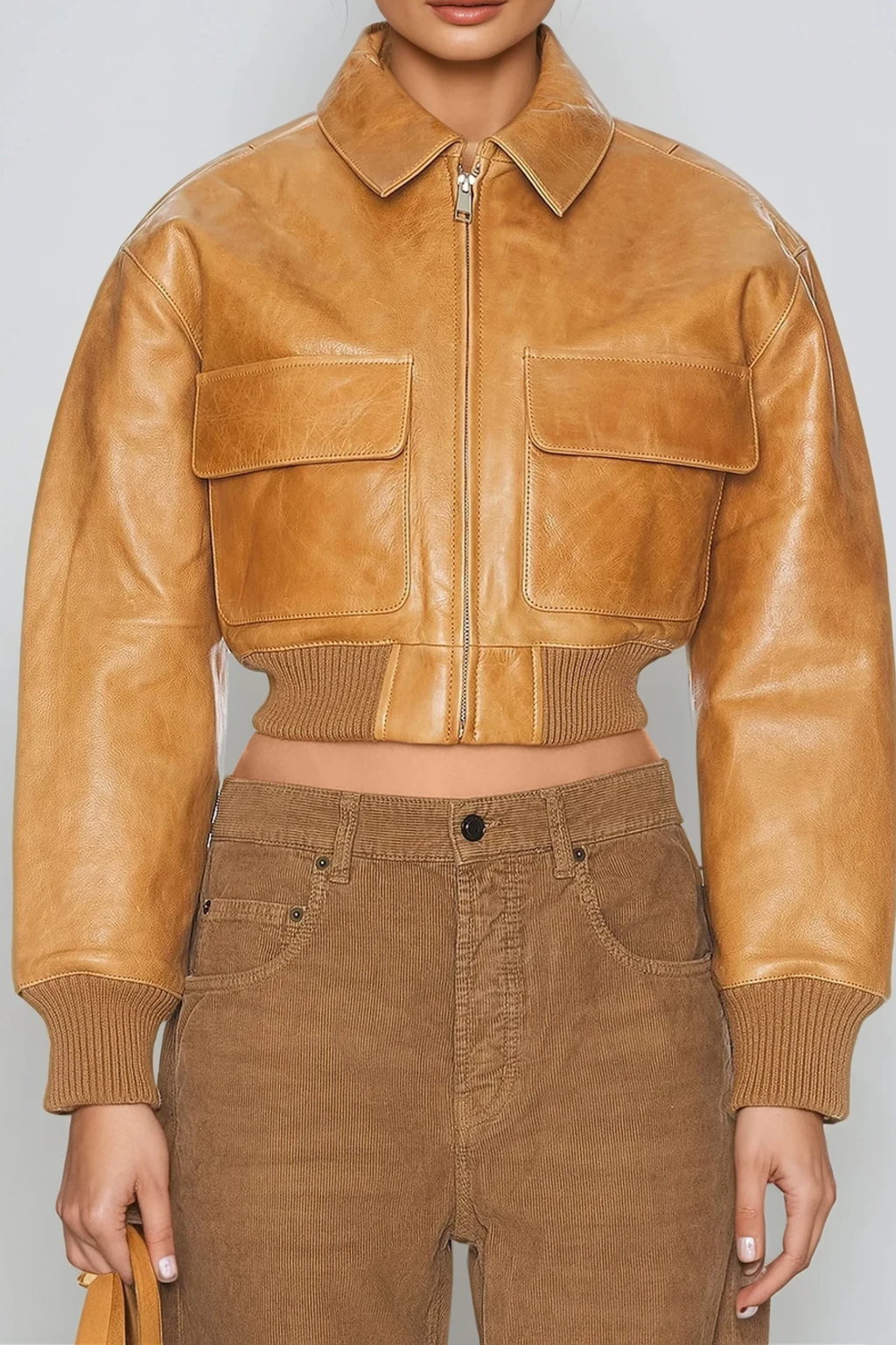Demon Crop Deconstruct Leather Jacket
