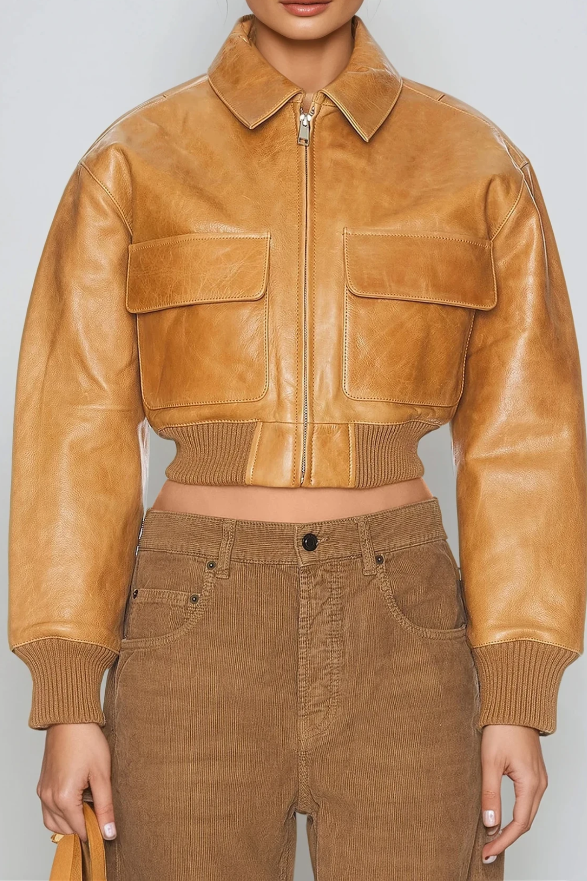 Demon Crop Deconstruct Leather Jacket