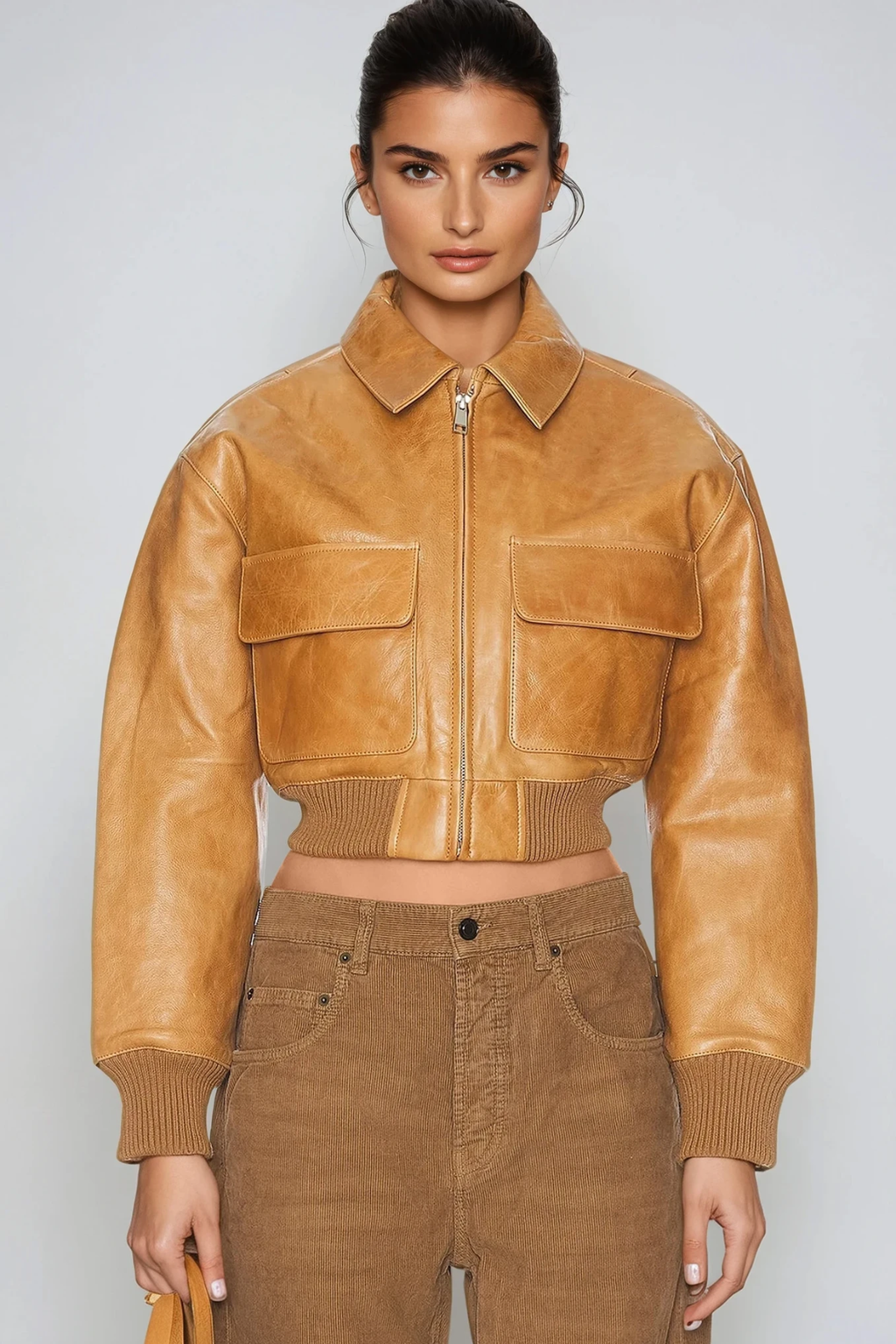 Demon Crop Deconstruct Leather Jacket