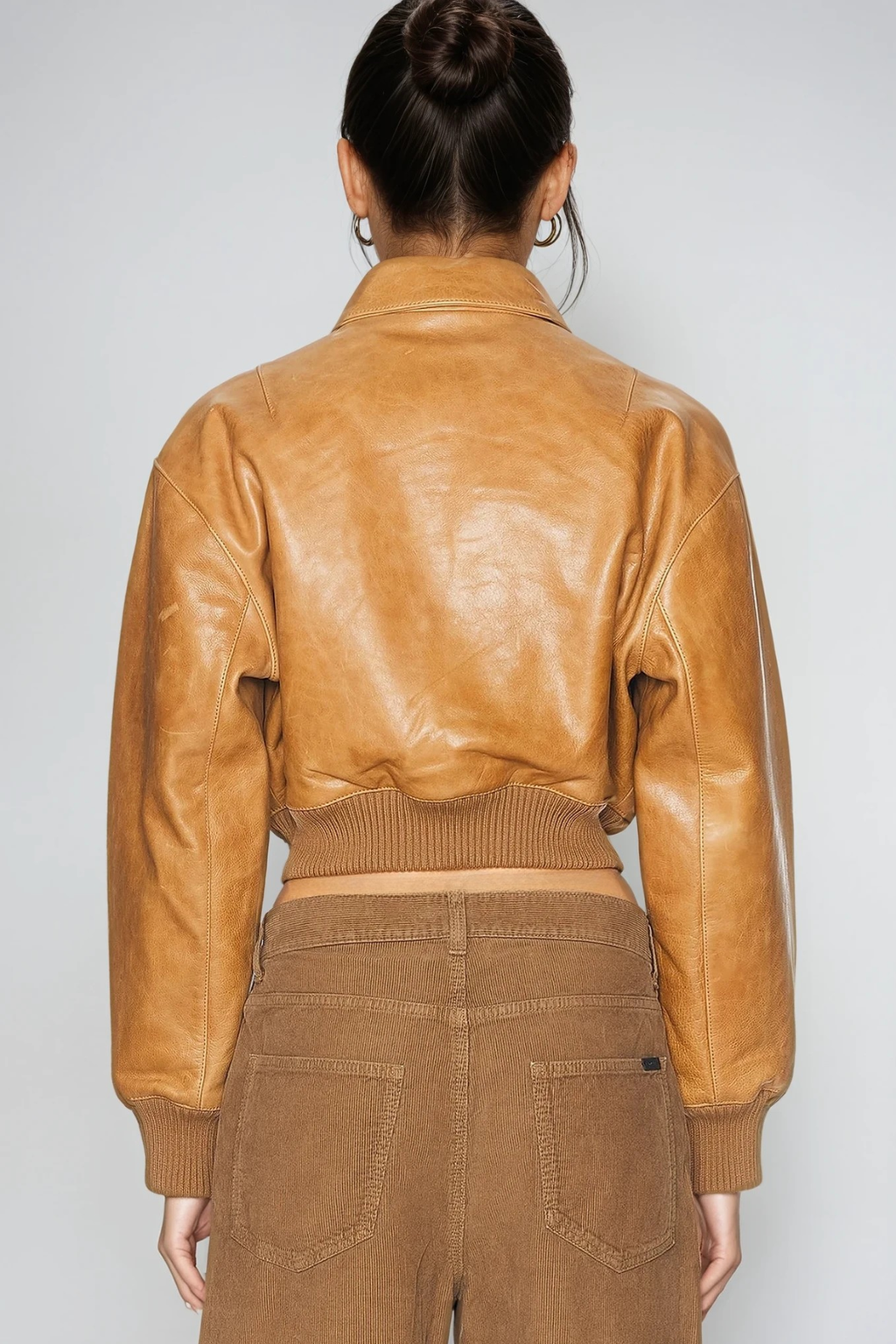 Demon Crop Deconstruct Leather Jacket