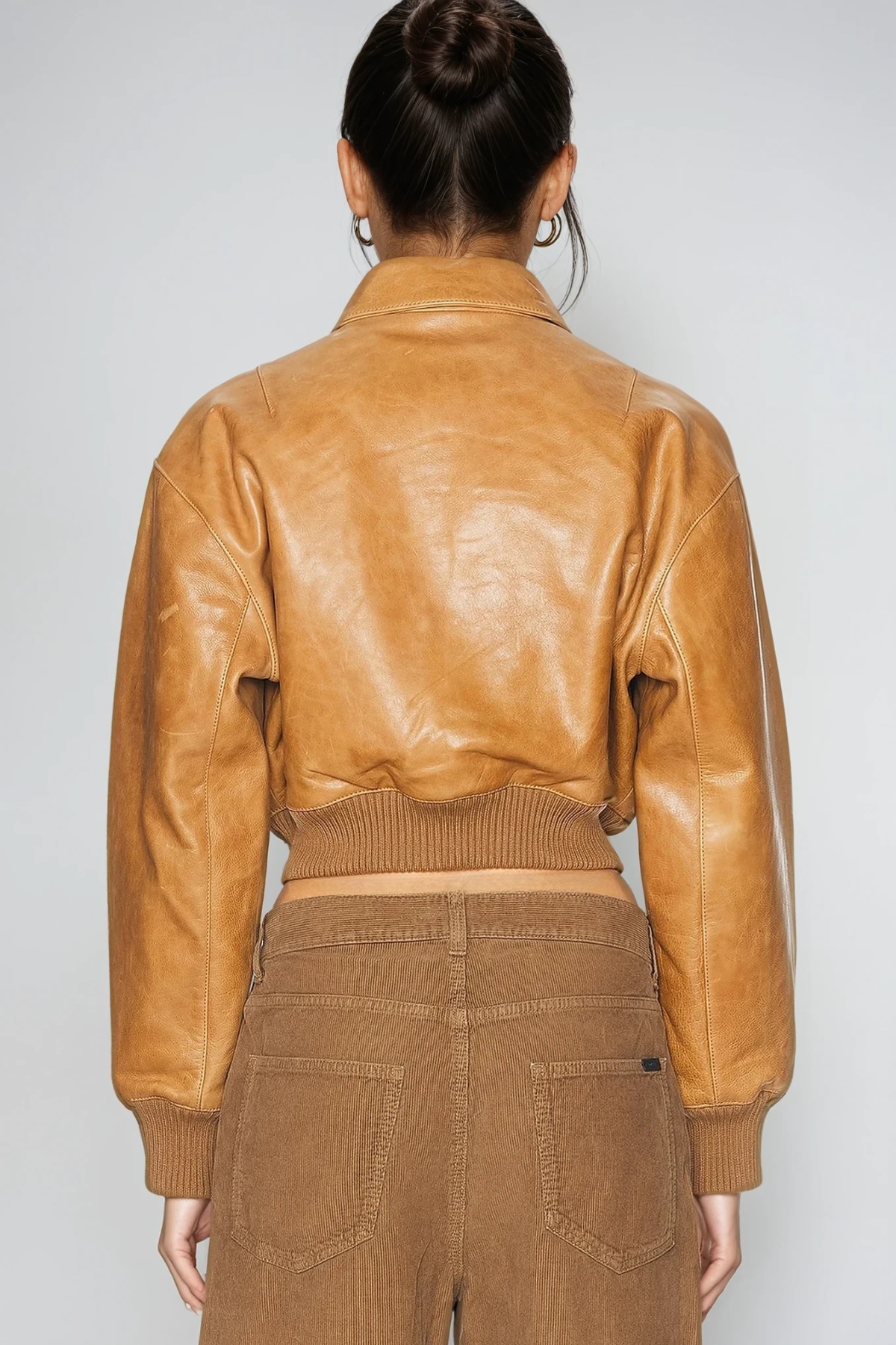 Demon Crop Deconstruct Leather Jacket