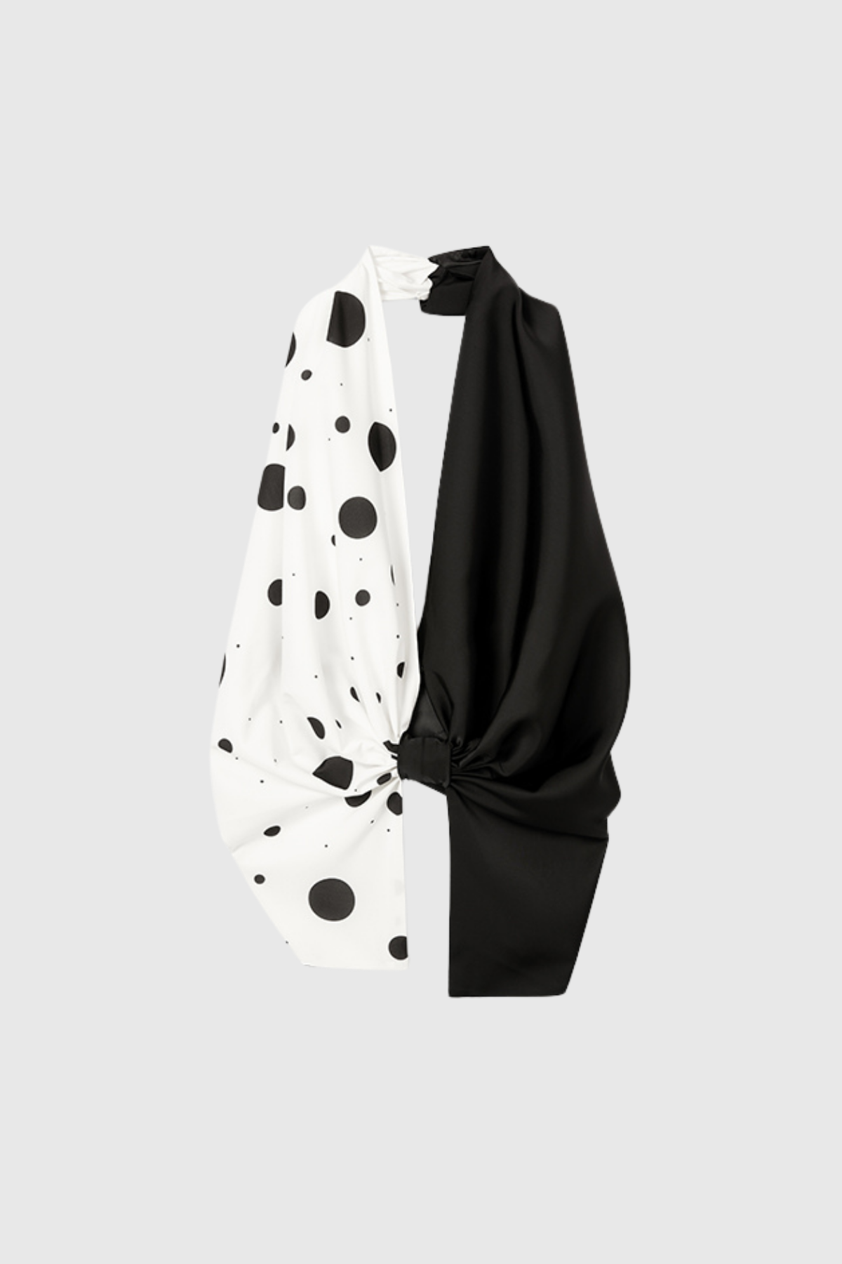 Zahira Dot Deconstruct Halter Neck Top