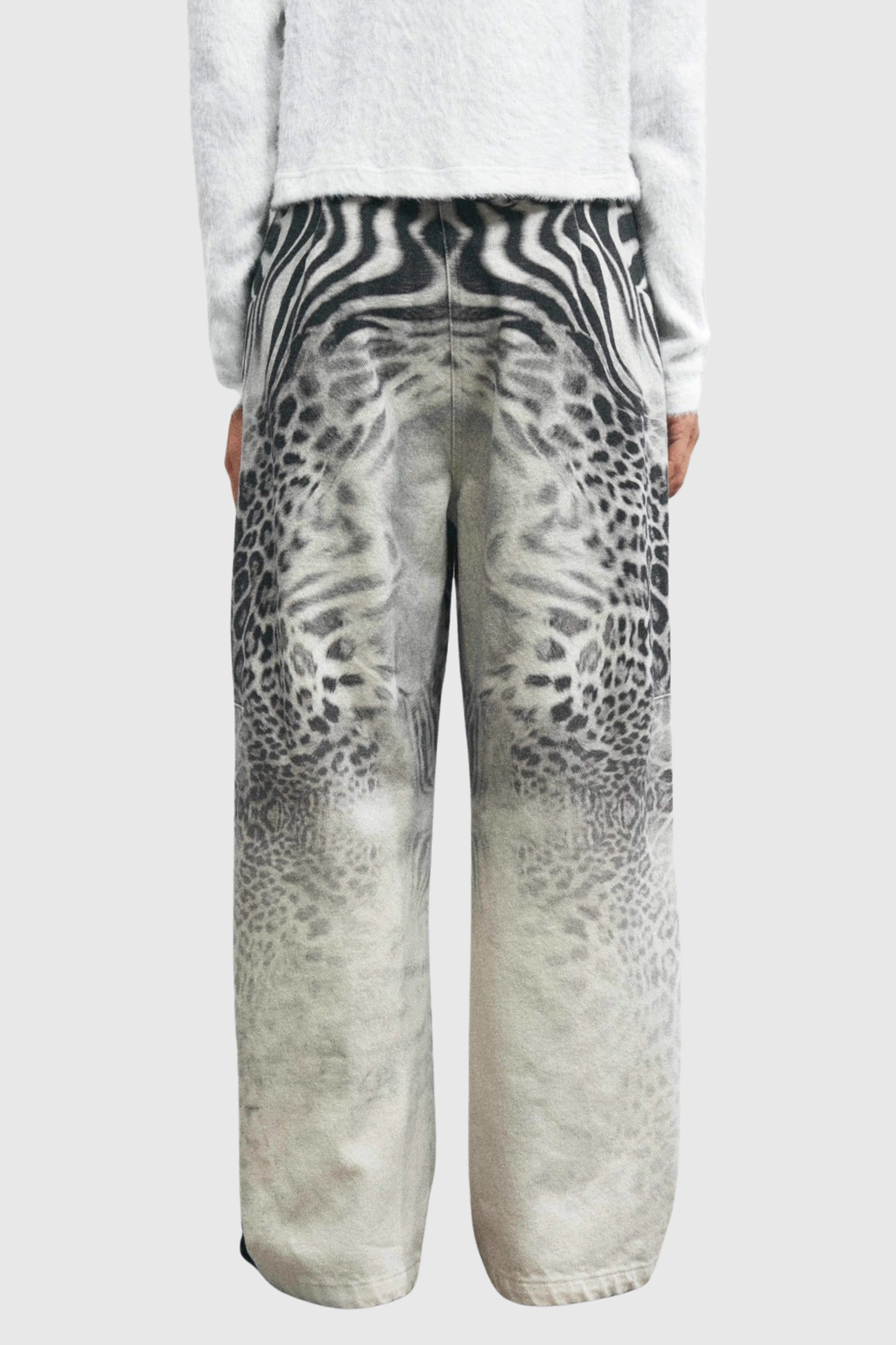Zisel Leopard Straight Jeans