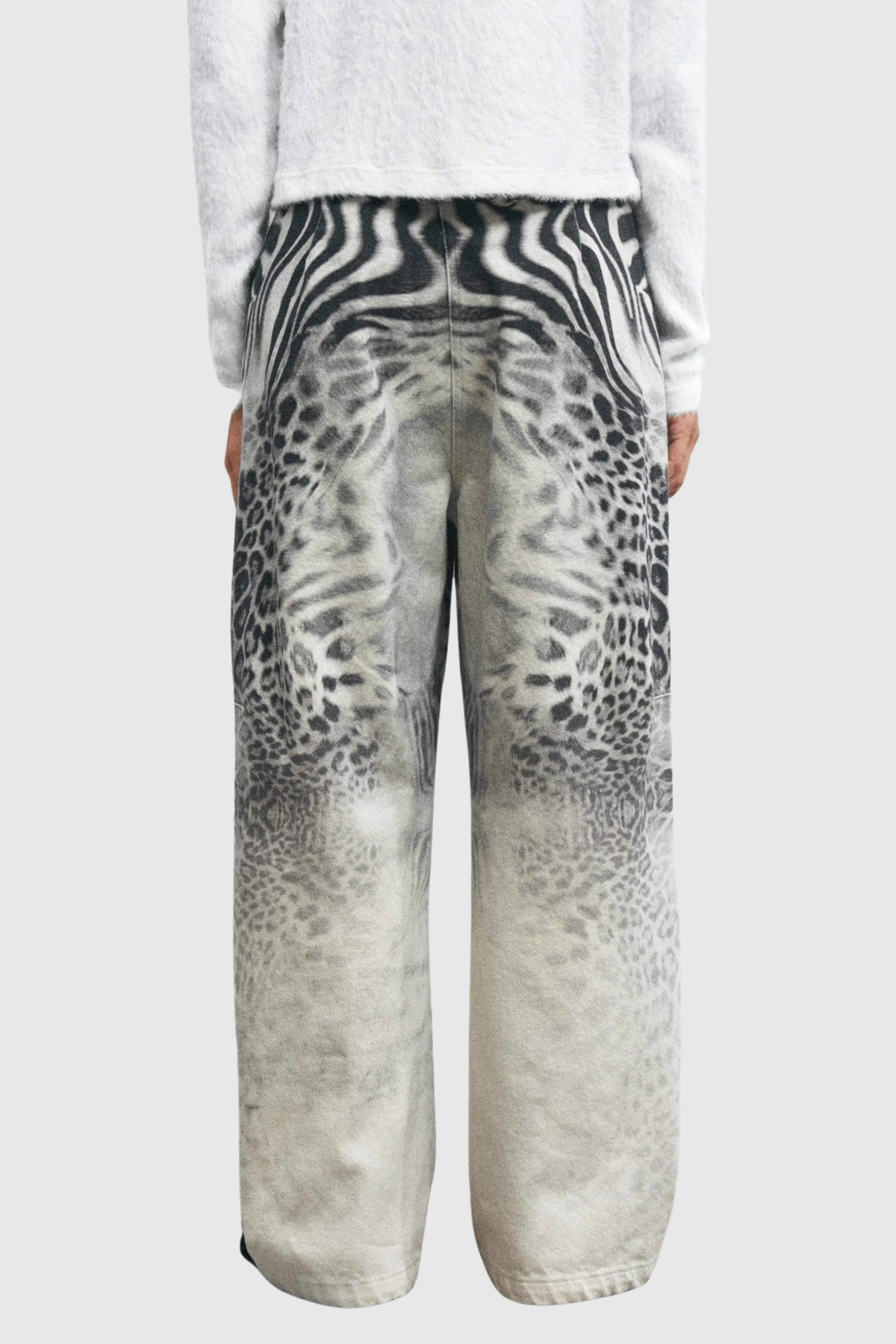 Zisel Leopard Straight Jeans